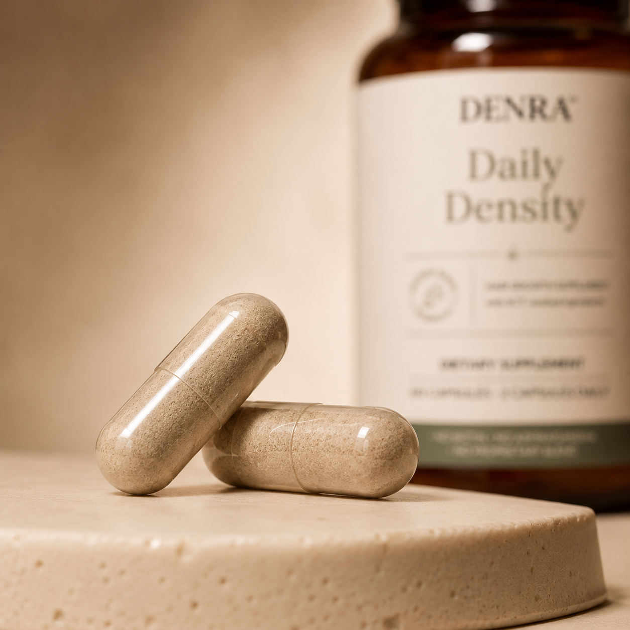 Denra Daily Density — Transparent Hair Growth Formula