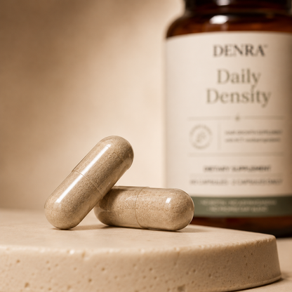 Denra Daily Density — Transparent Hair Growth Formula